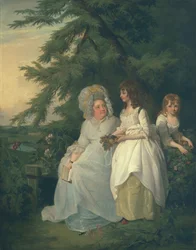 Mary Margaret Wood e duas de suas filhas, 1787